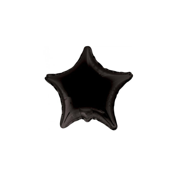 Mini Black Foil Star Balloons