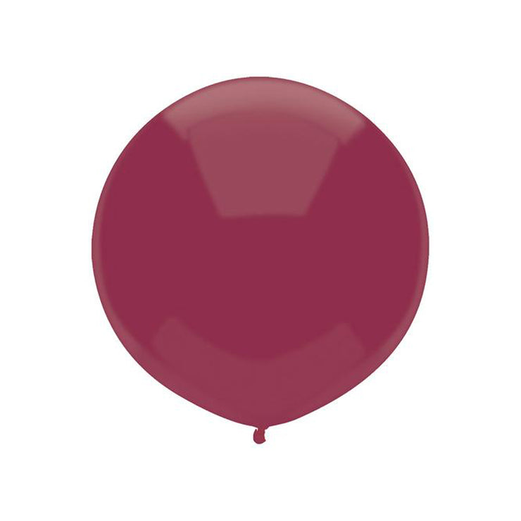 17" Crystal Burgundy Balloon