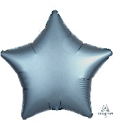 18" Steel Blue Star Foil Balloon