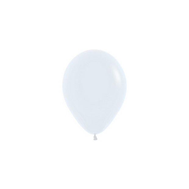 Mini White Latex Balloons