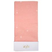 Pink Stars Paper Table Cover