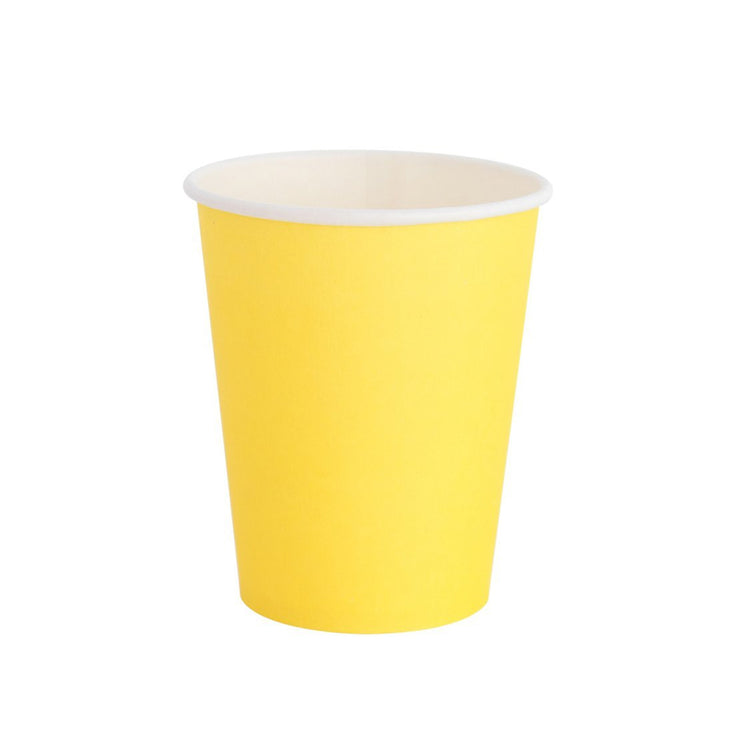 Sunshine Yellow Paper Cups