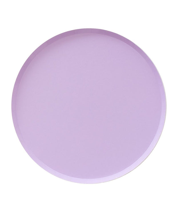 Lilac Round Plates