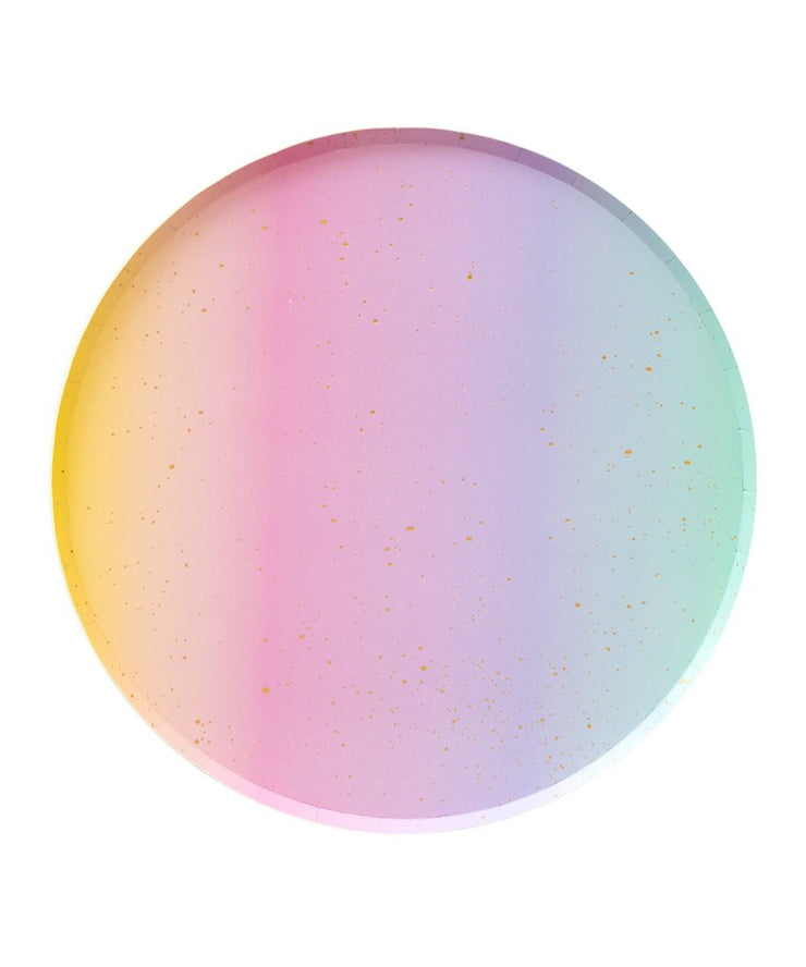 Ombre Round Plates