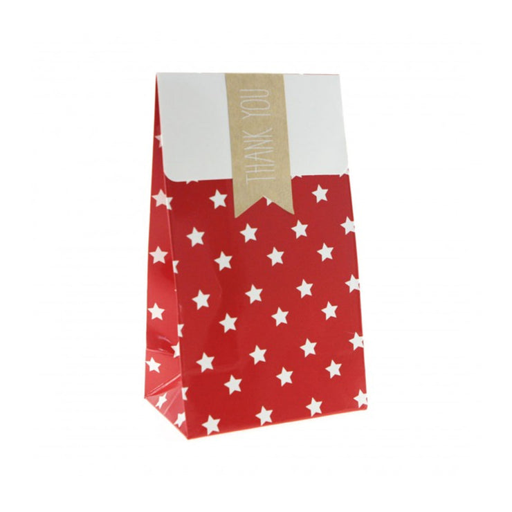 Red with White Stars Treat Bags