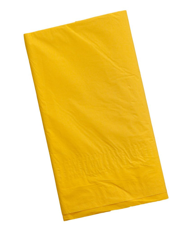 Yellow Paper Table Cover
